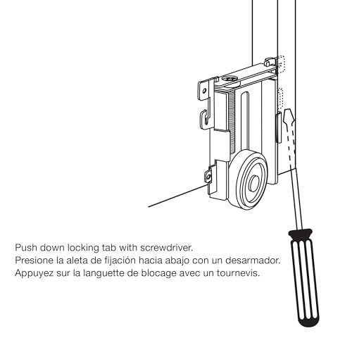 Prime-Line N 6790 1-7/16 In. Mirror Door Roller Assembly, Nylon Flat Roller, for Acme (Single Pack) - Image 4