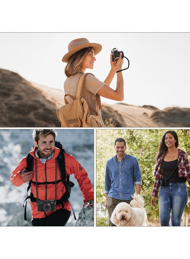 Beauenty 2 Pack Camera Strap with Camera Wrist Strap, 110cm Climbing Rope Camera Strap, Camera Neck Shoulder Strap for Nikon Canon Sony Fuji Micro Single and SLR DSLR Camera - Image 2