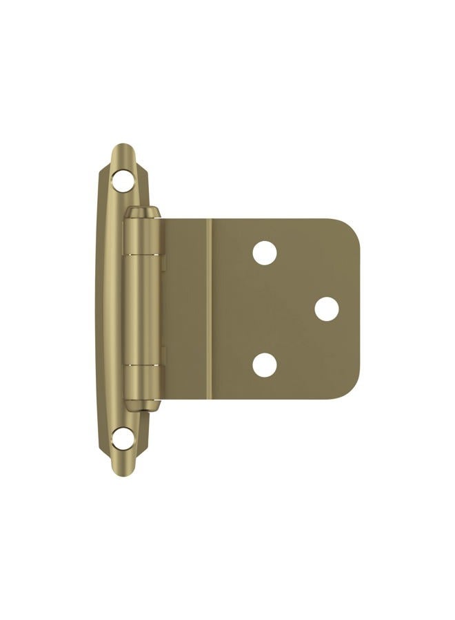 Amerock BPR3428BBZ | Cabinet Hinge | 3/8 in (10 mm) Inset Self Closing Face Mount | Golden Champagne | Kitchen Cabinet Door Hinge | 1 Pair/2 Pack | Functional Hardware - Image 1
