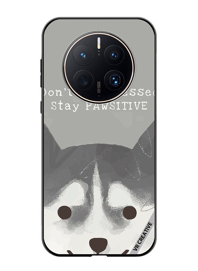 VR CREATIVE Protective Case Cover For Huawei Mate 50 Pro Positive Dog Design Multicolour - Image 1