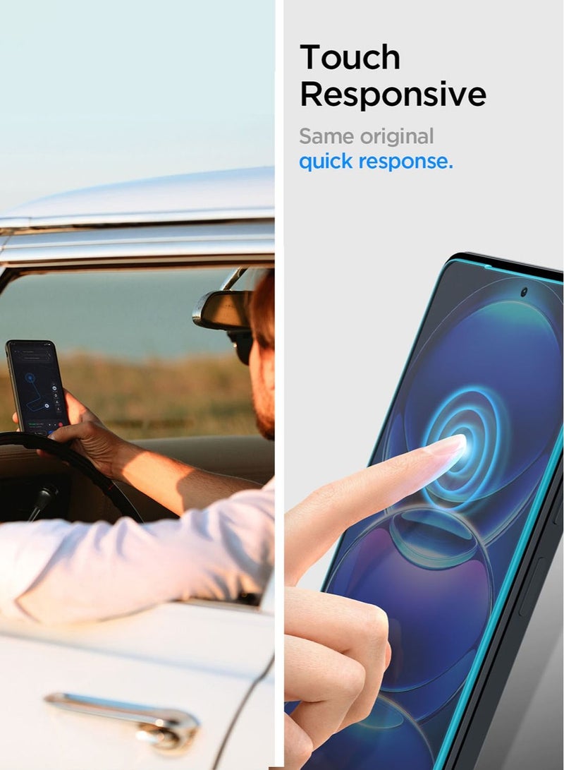 Spigen Glastr Slim for Xiaomi Poco X5 PRO / Redmi Note 12 PRO+ and Redmi Note 12 PRO Screen Protector Premium Tempered Glass- 2 Pack - Image 3