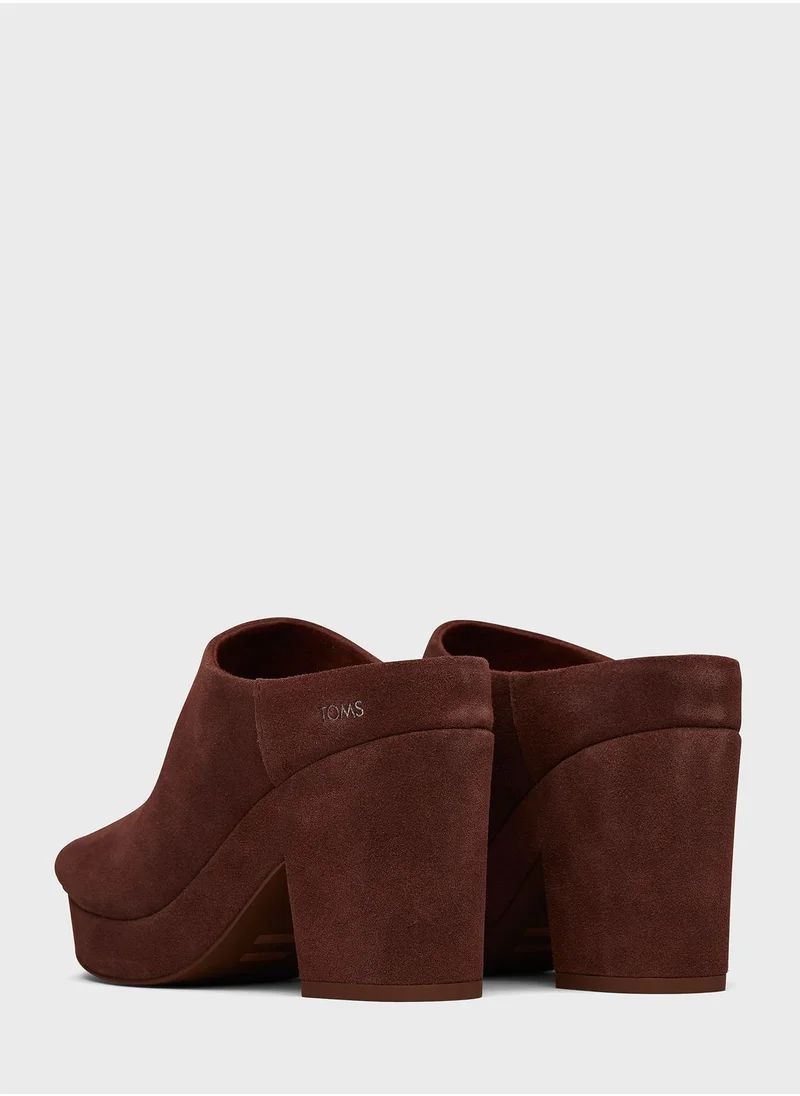 TOMS Chestnut Suede Florence Slip On