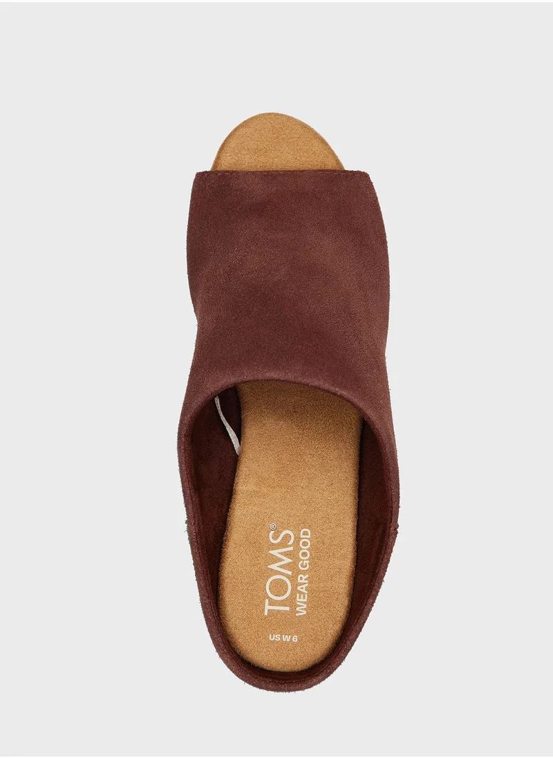 TOMS Chestnut Suede Florence Slip On