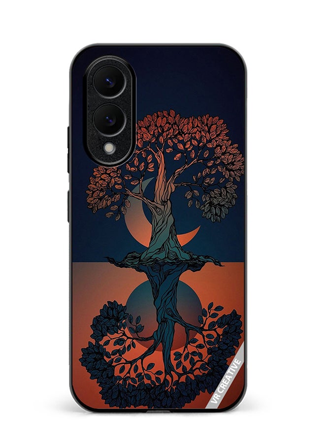 Protective Case Cover For Samsung Galaxy S25 Edge Tree Design Multicolour