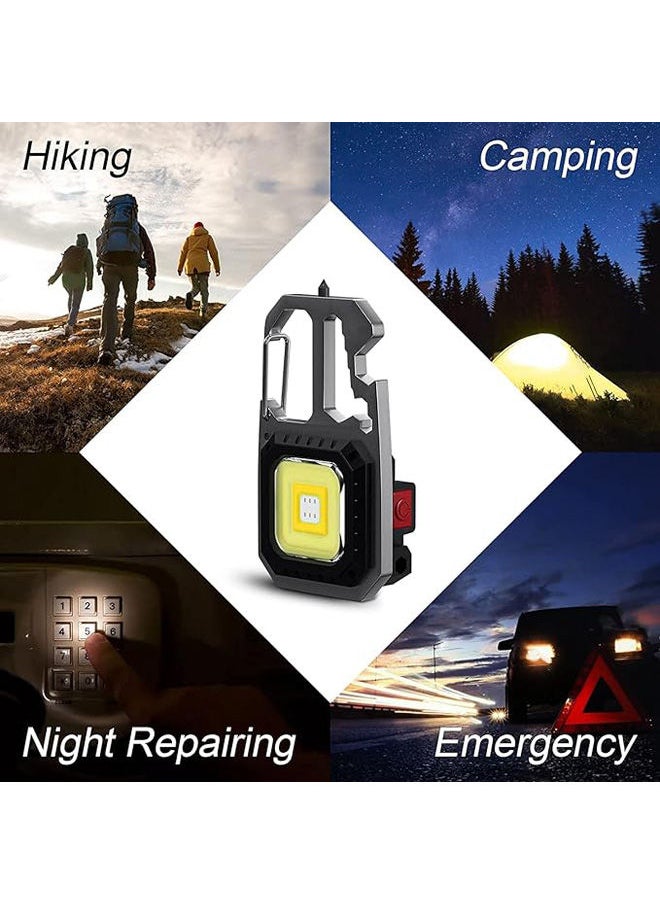 DMG TECH Cob Mini Flashlight Rechargeable Keychain Flashlights For Fishing,Camping  - Image 2