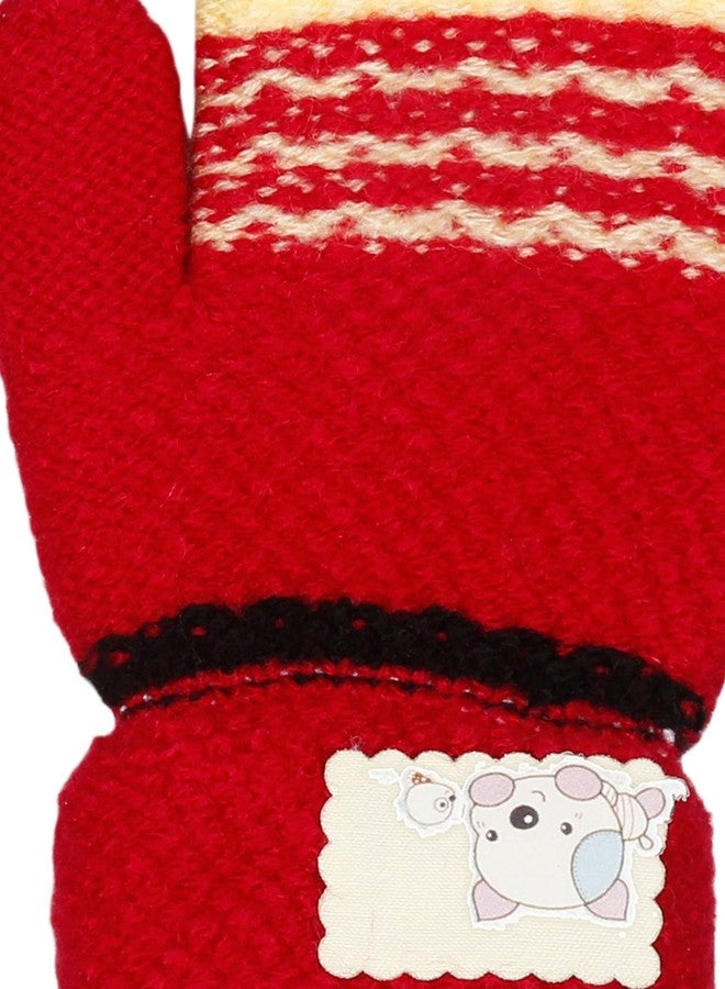 FabSeasons Acrylic Woolen Winter Gloves for New Born Baby Girls & Boys, fits for 0-1 years - Image 4