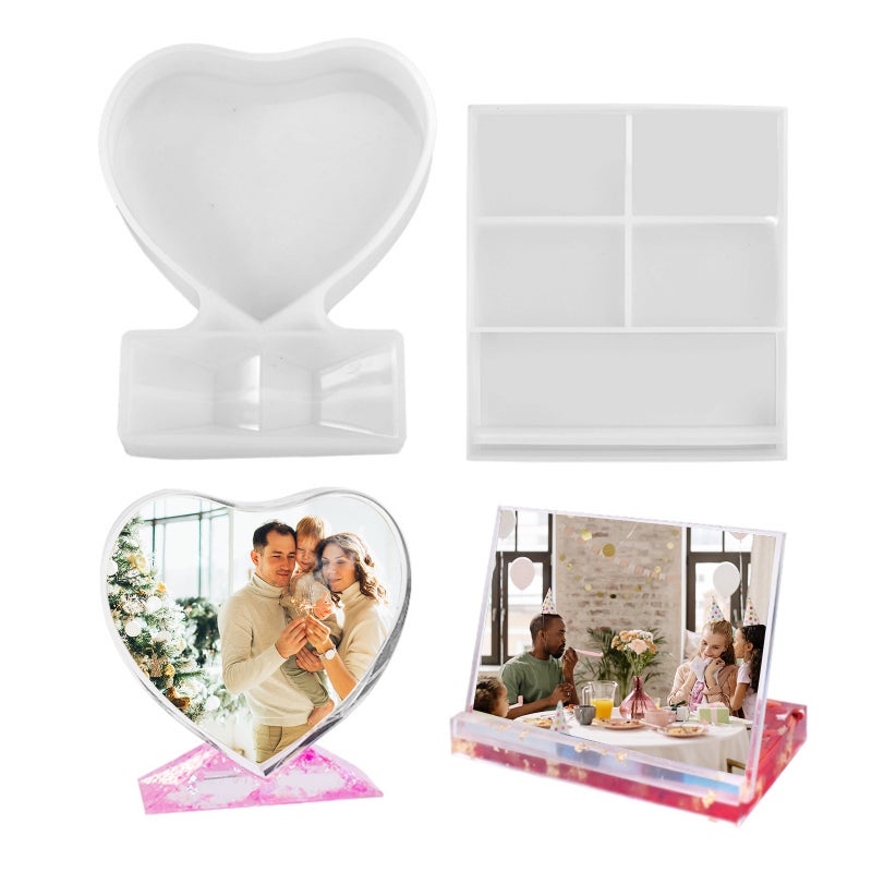 DIY Photo Frame Resin Silicone Casting Molds DIY Crystal Epoxy Picture Frames Crafts Making Accessories DIY Making Art Kits for Adults Beginner - Image 3
