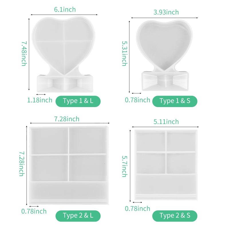DIY Photo Frame Resin Silicone Casting Molds DIY Crystal Epoxy Picture Frames Crafts Making Accessories DIY Making Art Kits for Adults Beginner - Image 2
