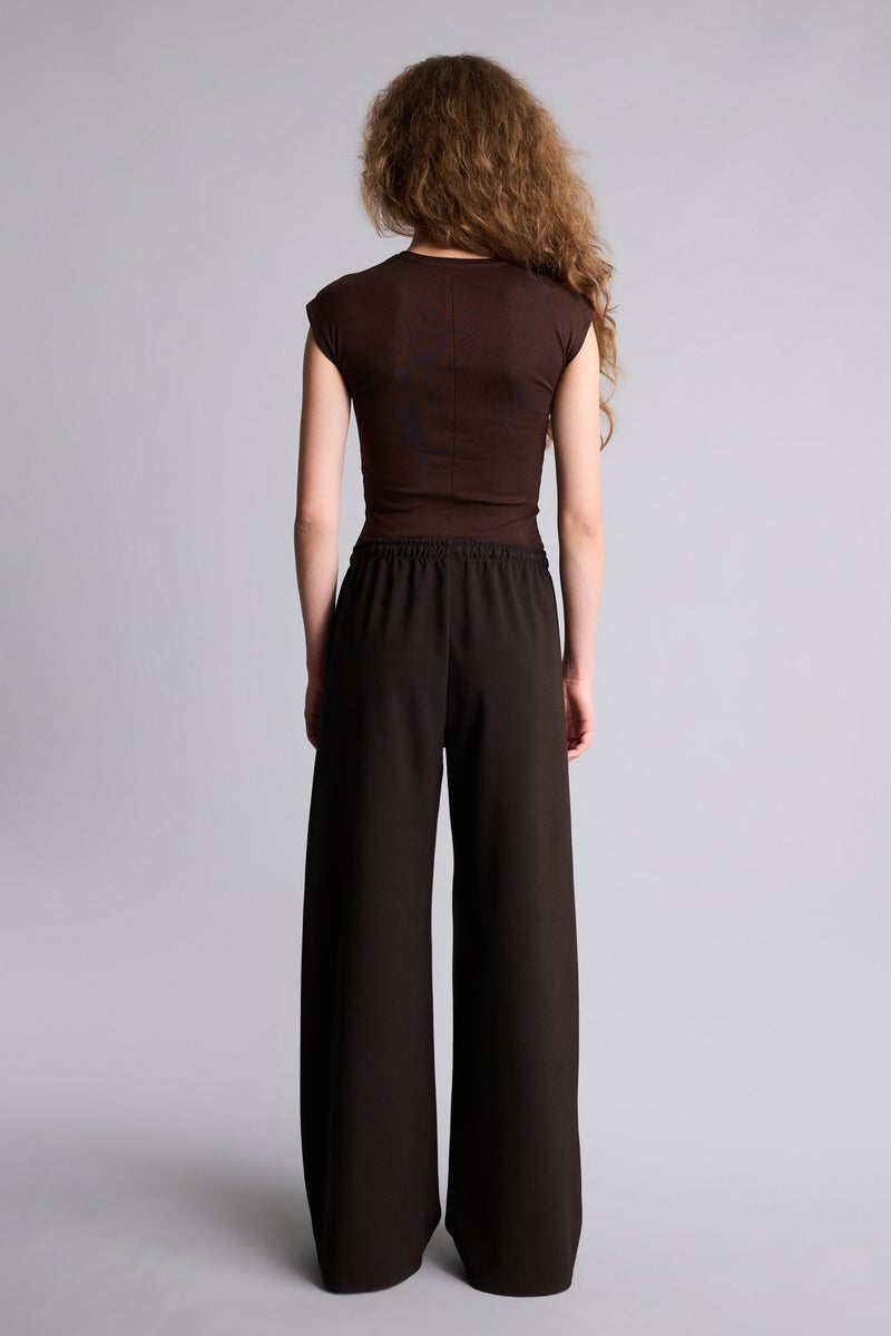 ديفاكتو بنطلون وايد ليج برجل واسع بجيب وخصر عادي - Image 5