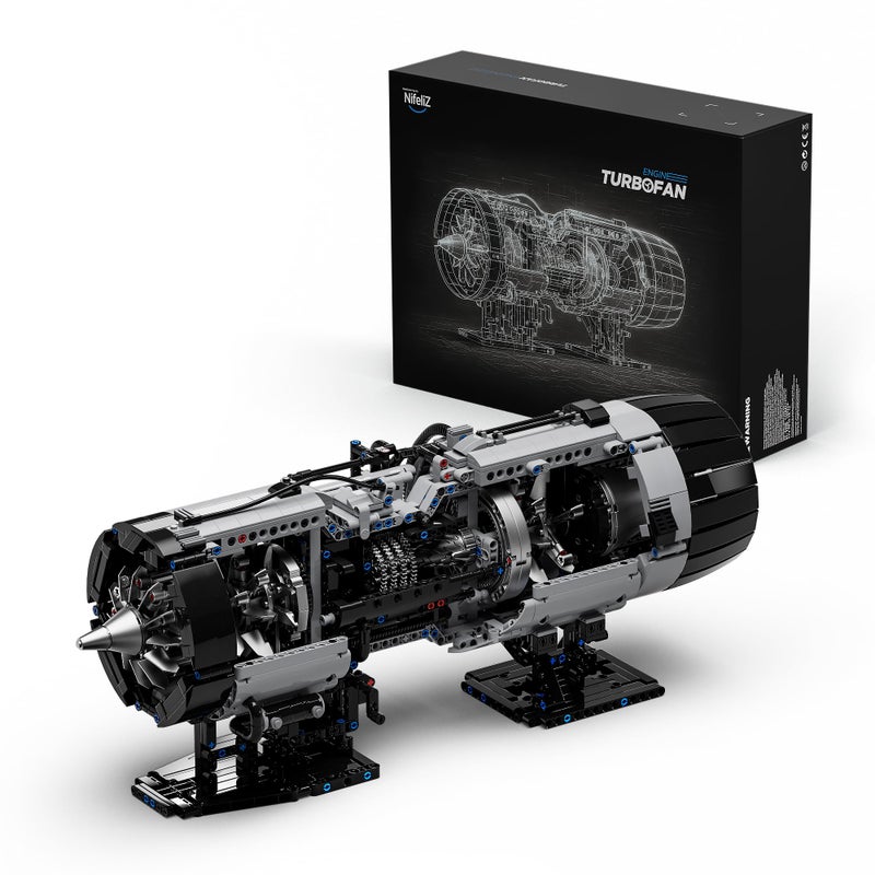 Nifeliz Turbofan Engine Building Set Engineering Challenge Model for Adult Collectors Physical Science Project and Display Piece 2216 PCS NF10317 - Image 3
