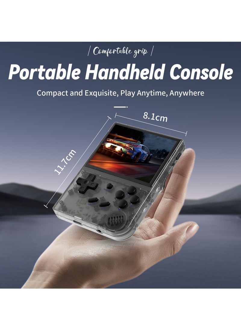 ANBERNIC  - RG35XX Retro Handheld Game Console 3.5-inch IPS Screen 19 Emulators Over 18K Preloaded Games Linux 64-bit System Portable Video Game Console for Kids & Adults Plug & Play Classic Gaming【Black-64G with 6000 Games Pre-installed】 - Image 1