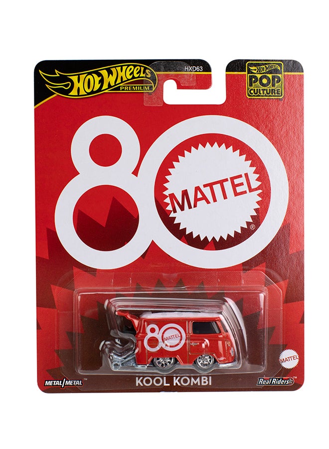 Hot Wheels Van, Premium Mattel 80Th Volkswagen Kool Kombi, 1:64 Scale Collectible Vehicle, Real Riders Tires, Metal/Metal Body & Chassis - Image 3