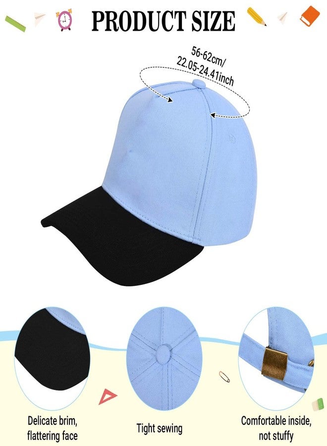 Teemico 3 Pcs Blue Dog Costume Set Including Blue Base Cap with Sticker Brown Dog Nose Bow Tie for World Book Day Dress Makeup (Sky Blue) - Image 2