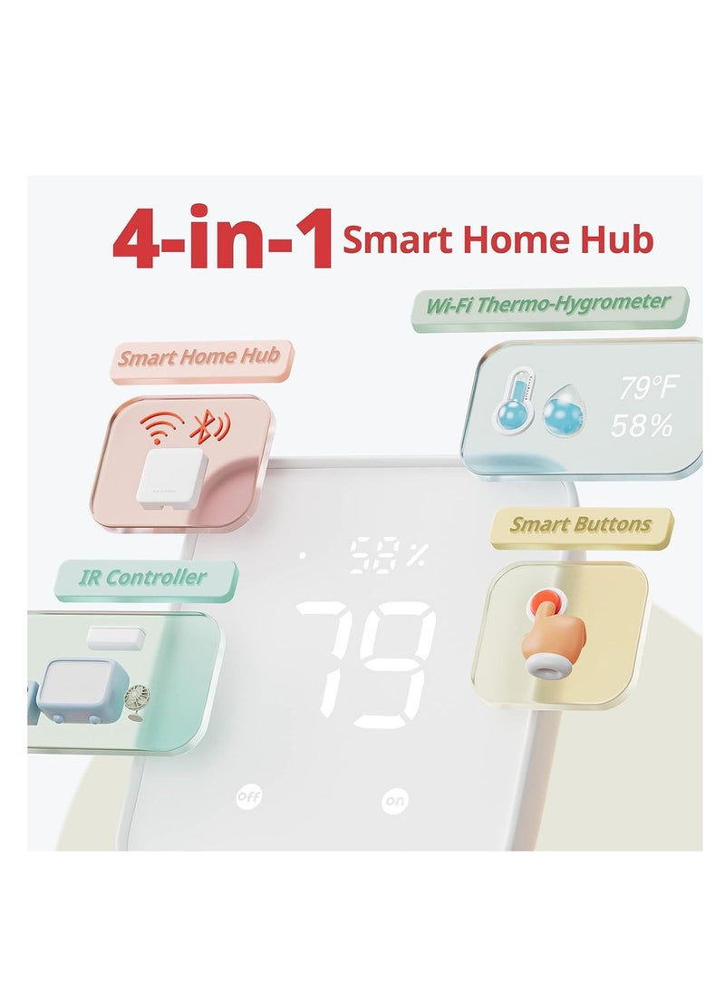 Generic - 2 (2nd Gen), Work As A Wifi Thermometer Hygrometer, IR Remote Control, Smart Remote And Light Sensor, Link Switchbot To Wi-Fi (Support 2.4ghz), Compatible With Alexa & Google Assistant - Image 1