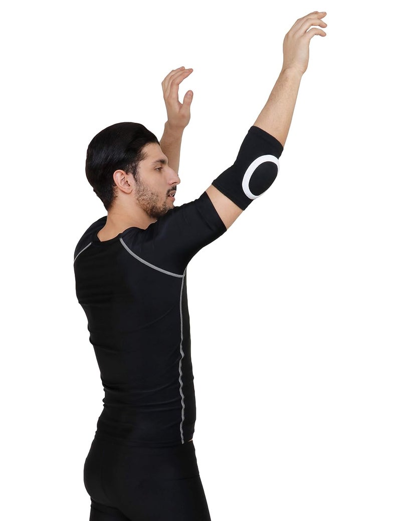 WORK FOR IT Lose Dancing/Skating/Cycling/Guard Protector Knee & Elbow Pads in Moulded Shape (Kids, WHITE COMBO) - Image 5