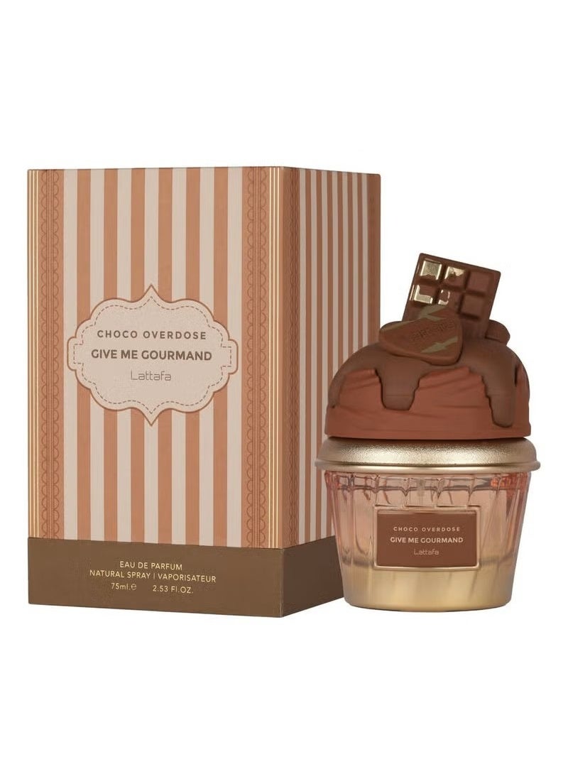 Lattafa Unisex Give Me Gourmand Choco Overdose EDP Spray 2.53 oz - Image 1