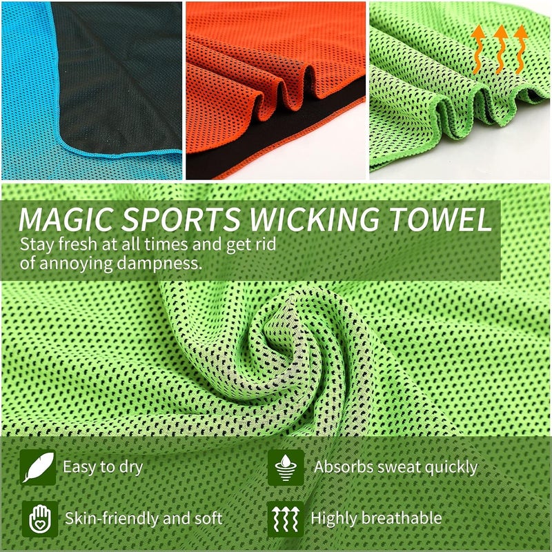 KASTWAVE Cooling Towels for Neck and Face with Carry Case 3 Packs, Workout Towel for Athletes, Soft & Breathable Ice Cooling Towel, Microfiber Chilly Towel for Camping, Fitness, Sport, Gym - Image 3