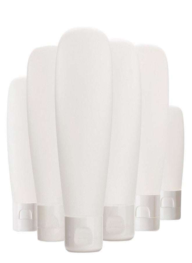 ASTRQLE 12Pcs Empty White Plastic Squeezed Facial Cleanser Makeup Comestic Soft Tube Bottle Container Vial Packaging Pot with Flip Cap for Body Bath Lotion Shower Gel Wash Shampoo Travel (30ML / 1oz) - Image 1