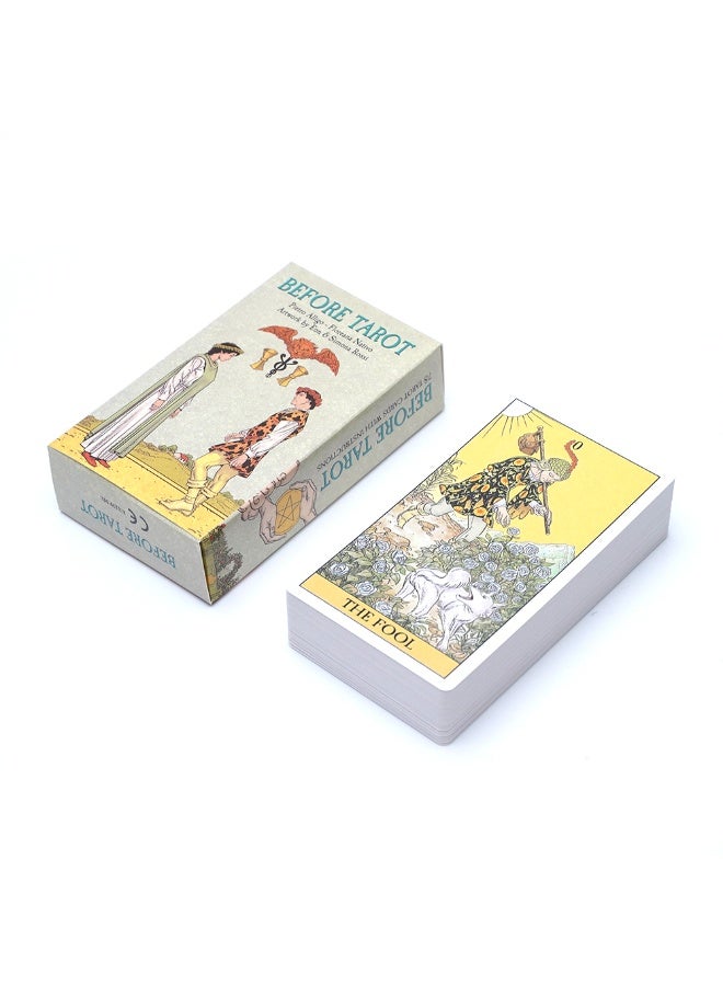 NIBEMINENT Before Tarot Cards: Early Tarot Card Set, Suitable for Beginners, Traditional Images, Occult Card Divination, Wooden Board Game, Hit Rate Game, Gathering Game - Image 4