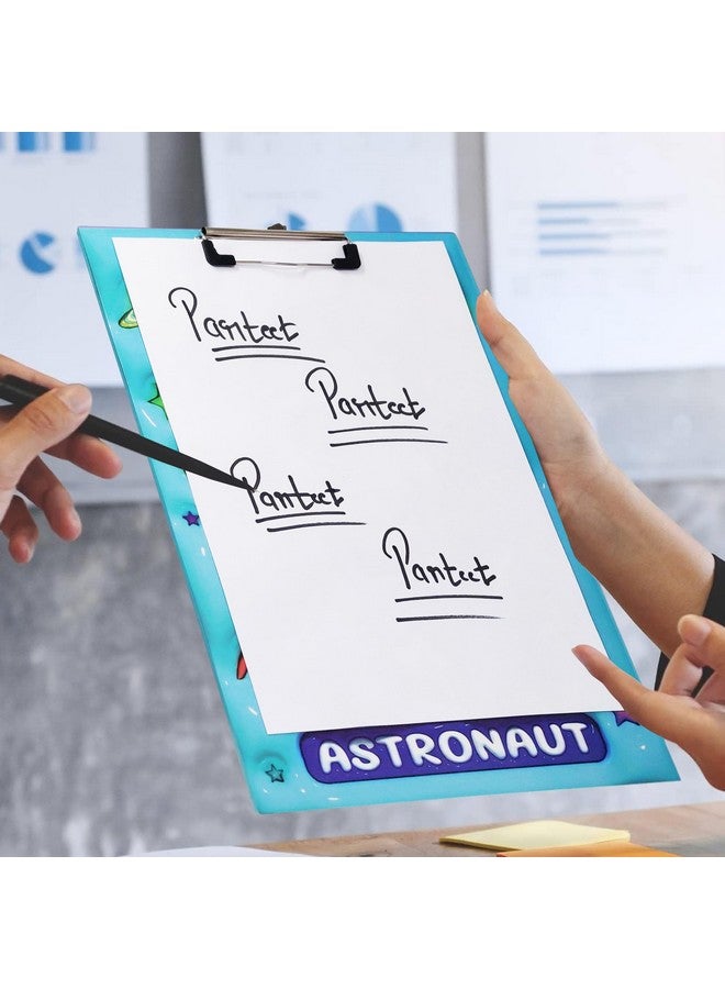 PARTEET Combo Space Printed Pencil Case Pouch and Space Printed A4 Size Exam Board for Students, Teachers, Women and Kids_Stationery Pencil Pouch for Kids Zipper Closer Pouch for Kids(Assorted) - Image 5