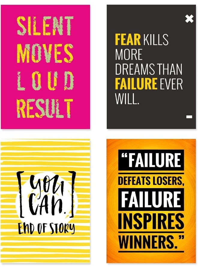 Paper Plane Design Quote and Motivational Poster Set of 10 - Image 3