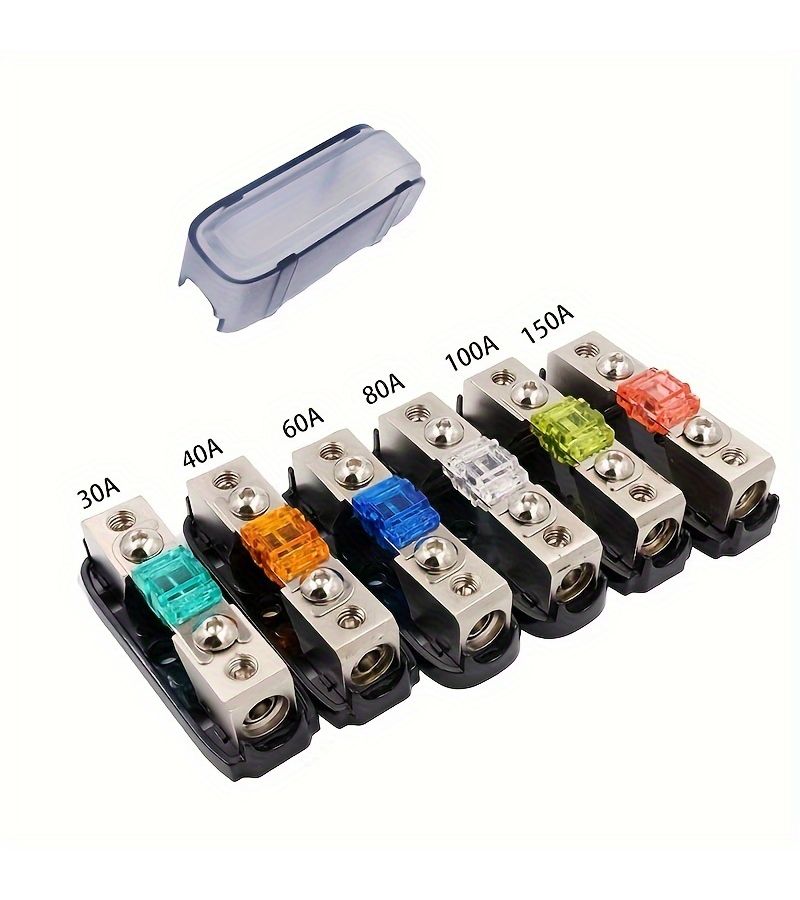 Mini Frosted AFS Fuse Holder 150A for Car Audio Modification - Image 3