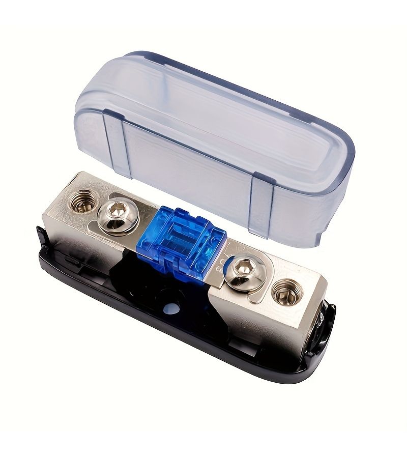 Mini Frosted AFS Fuse Holder 150A for Car Audio Modification - Image 1