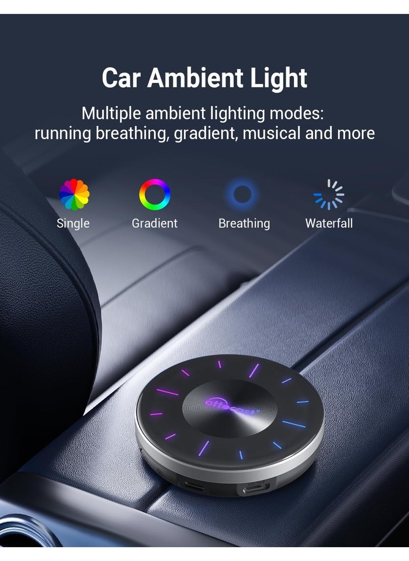 Ottocast - OTTOCAST P3 CarPlay AI Box  Android 12.0 CarPlay Video Adapter Wireless CarPlay Android Auto Dongle Support HDMI Output, - Image 1