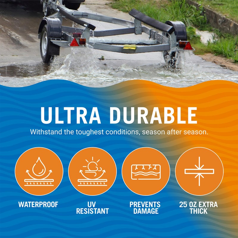 Better Boat Boat Trailer Bunk Carpet, Black Marine Carpet, 9" x 13' Replacement for Trailer Bunk Boards, Boat Lift Bunks, and Runners, 1 Pack, Durable Bunker Material Covers - Image 2