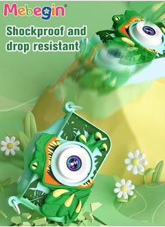 MEBEGIN Dinosaur Shape Kids Toy Camera for Kids 1080P HD Toddler Digital Video Camera with 16G SD Card,Portable HD 48 Million Pixels Kids Selfie Camera Perfect Birthday Gifts Green  - Image 5