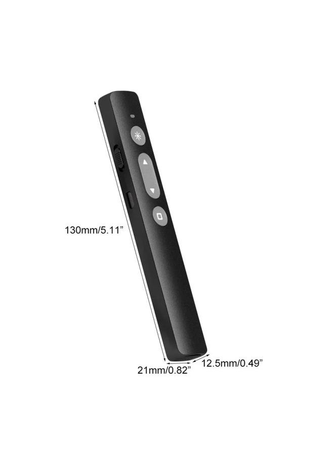 BURAQ - B1 Multimedia Infrared Laser Pointer Teaching Business Wireless PPT Page Turning Pen(Black) - Image 1