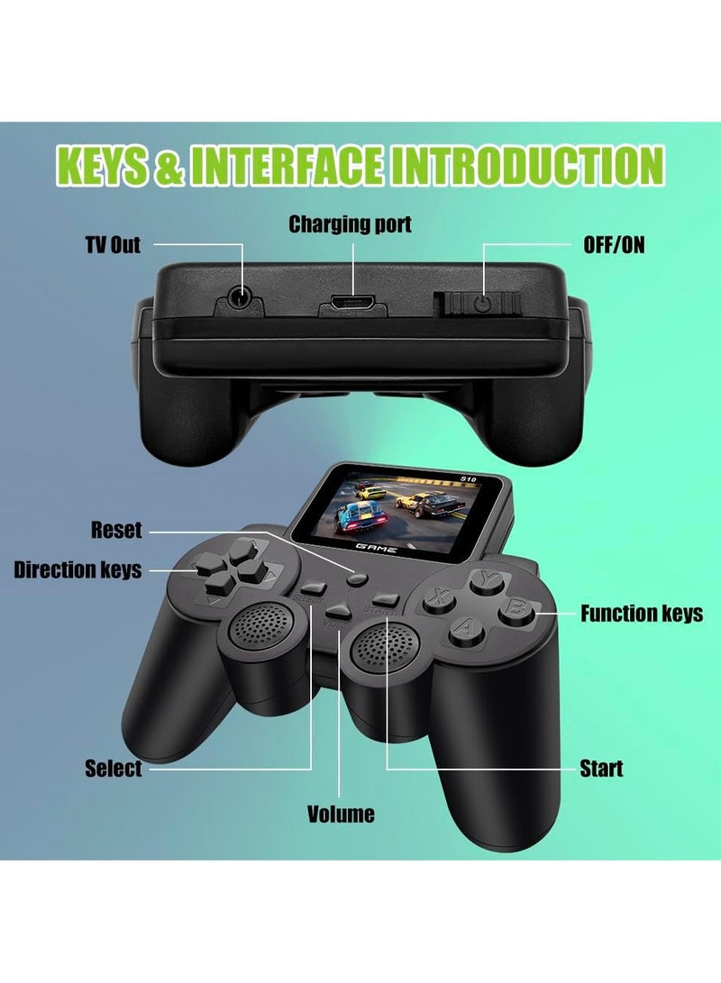 جهاز تشغيل العاب الفيديو الرقمية محمول باليد  في 1 بتصميم كلاسيكي كلاسيكي محمول مع بطارية قابلة لاعادة الشحن، هدية العاب للاطفال الاولاد والبنات - Image 3