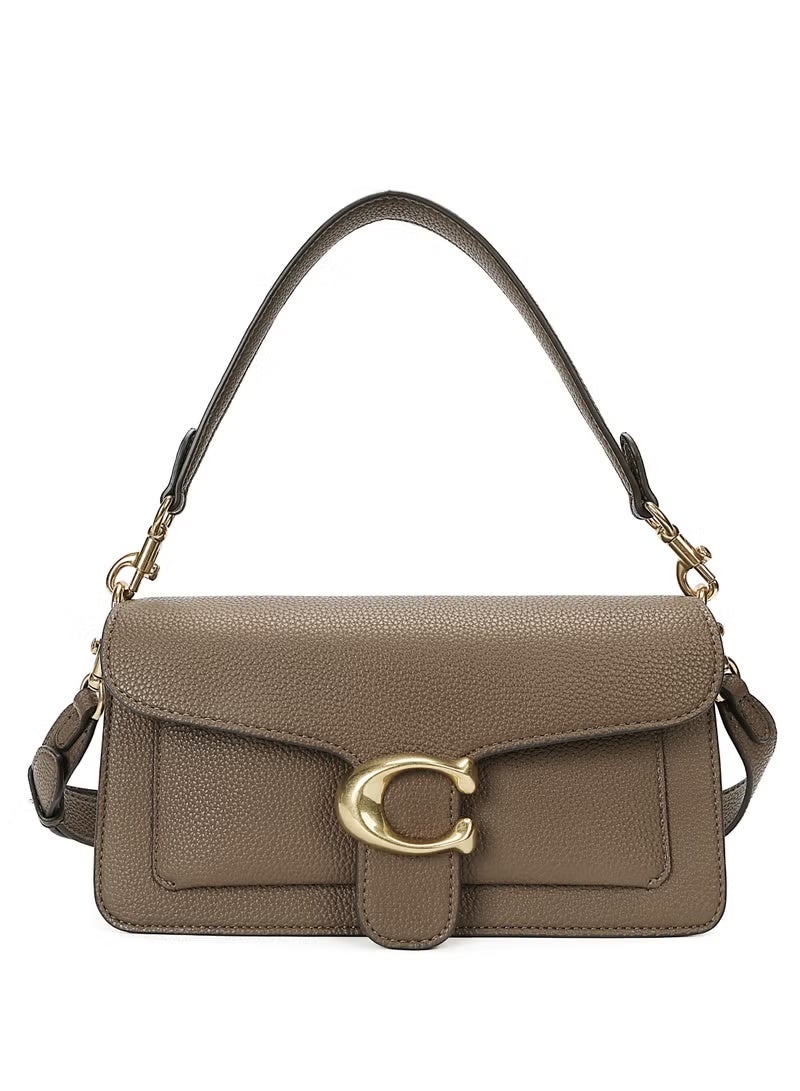 coachoutlet Premium Coach Designer Crossbody Bag, Taupe Pebbled Leather, Ideal Gifting Option for Middle Eastern Women - Image 2