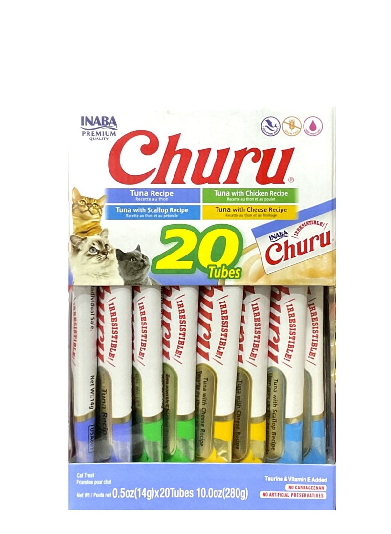 INABA Churu tuna varieties bag treats for cats, 20 tubes×14g  - Image 2