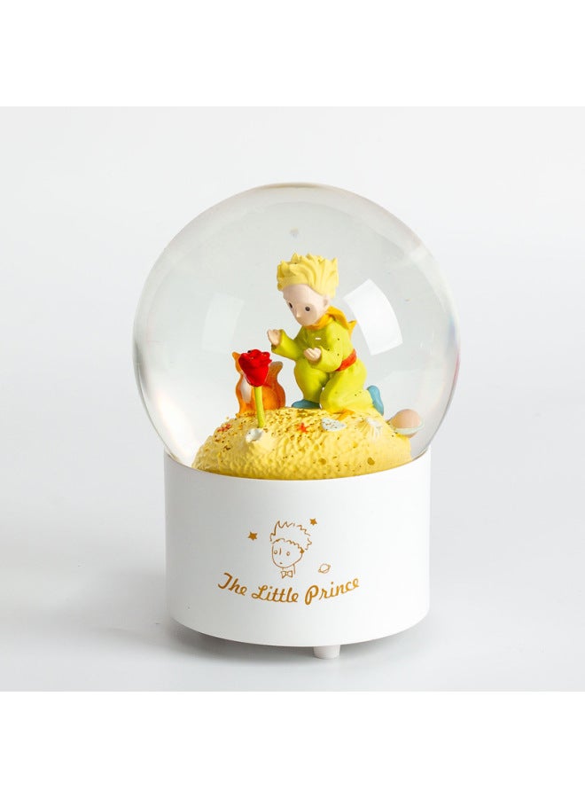 كرة ندفة الثلج المحيطة بالكريستال من Rose Little Prince هدية عيد ميلاد للفتيات في عيد الحب هدية التخرج صندوق الموسيقى - اللون: صندوق خطوبة ساحر - Image 1
