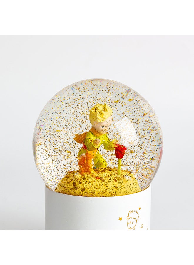 كرة ندفة الثلج المحيطة بالكريستال من Rose Little Prince هدية عيد ميلاد للفتيات في عيد الحب هدية التخرج صندوق الموسيقى - اللون: صندوق خطوبة ساحر - Image 3