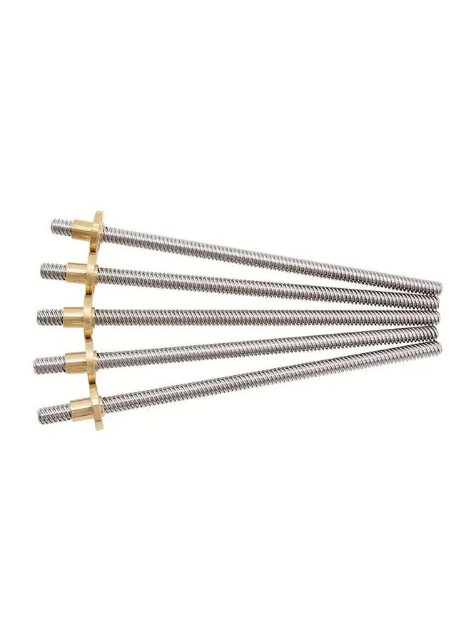 2pcs T8x8 365mm Lead Screw with Brass Nut 3D Printer Upgrade Parts - Image 1
