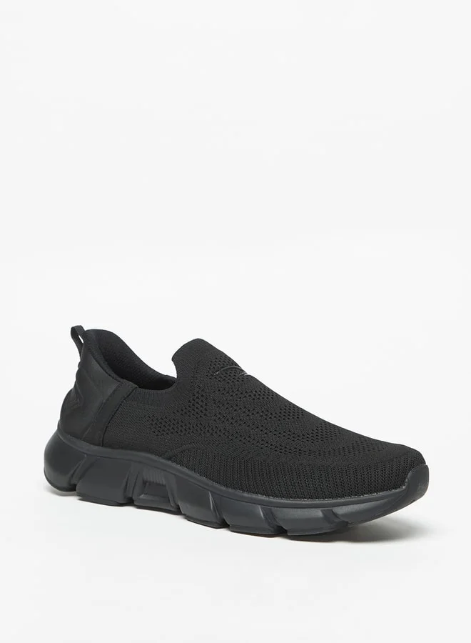 Dash Men Textured Slip-On Walking Shoes