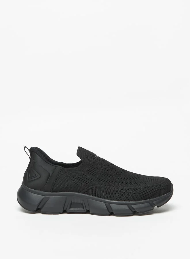 Dash Men Textured Slip-On Walking Shoes