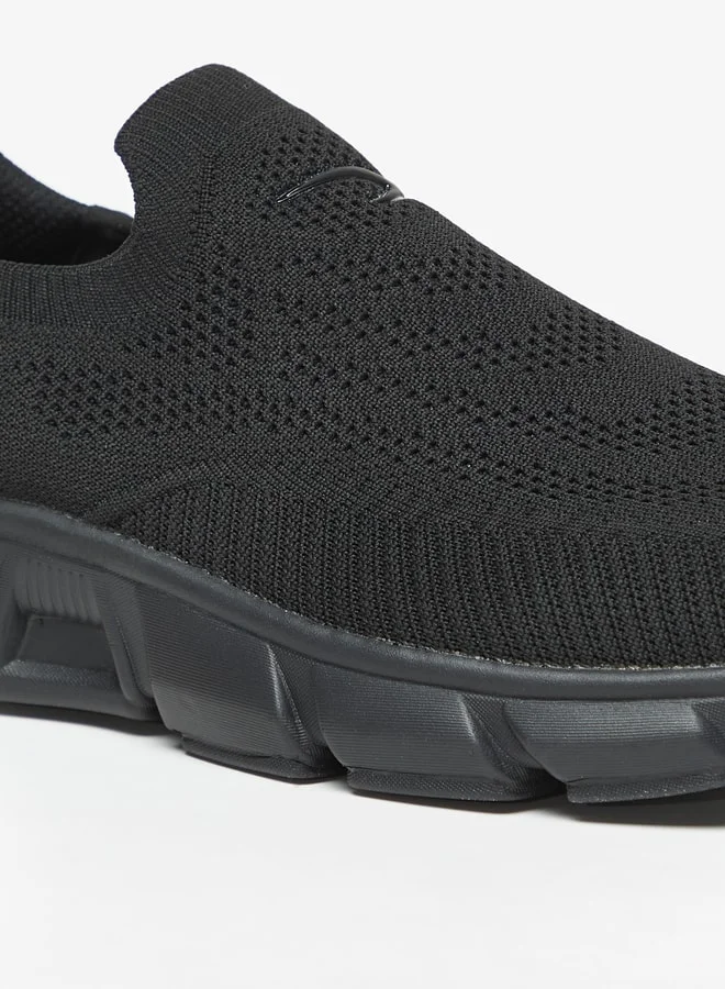 Dash Men Textured Slip-On Walking Shoes