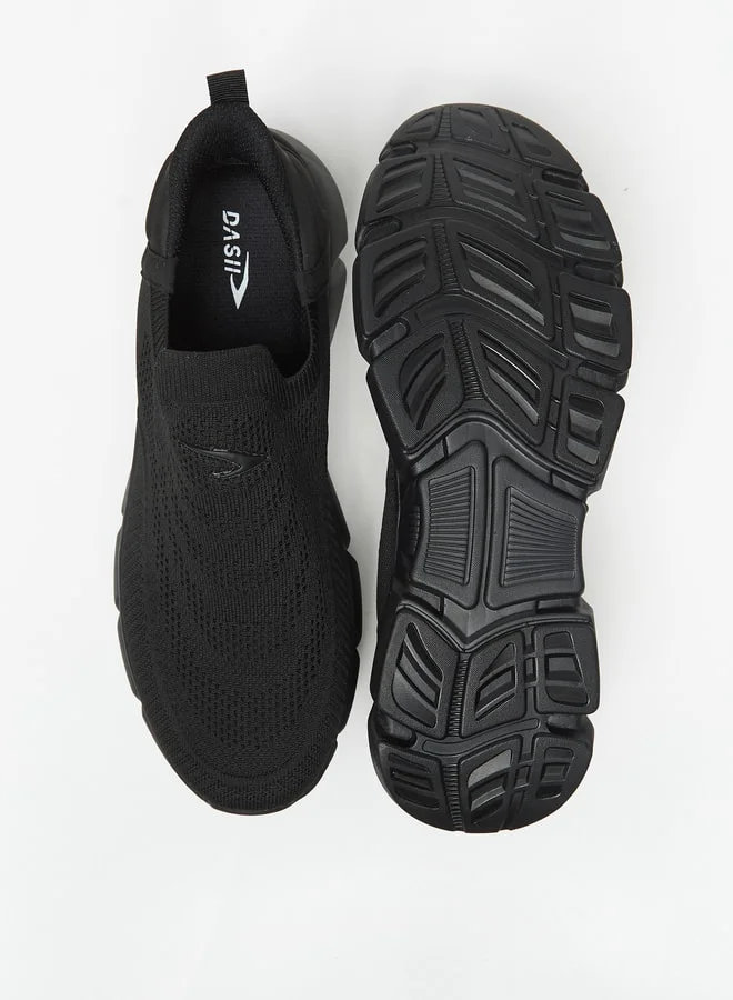 Dash Men Textured Slip-On Walking Shoes