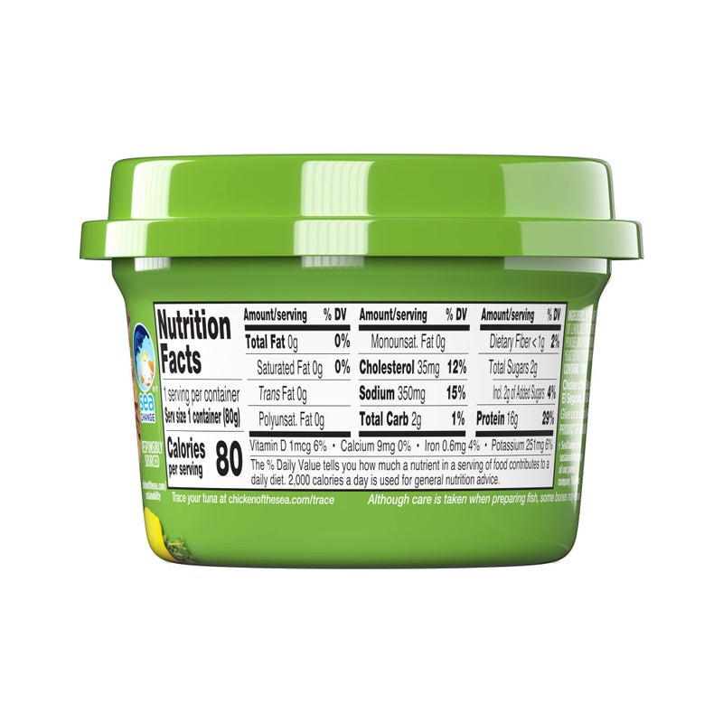 Chicken of the Sea Infusions Tuna, 2.8 Ounce Cups (Pack of 6), Wild Caught Tuna, Lemon & Thyme - Image 3