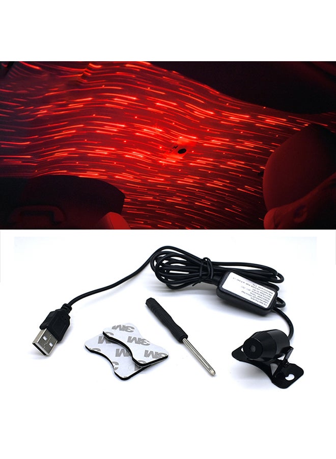 Loquat 5V Roof Ceiling Decoration Car Red Light Star Night Lights Atmosphere Meteor Lamp Projector - Image 2