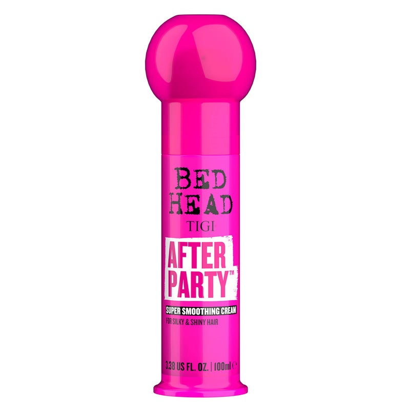 TIGI Bed Head After Party Super Smoothing Cream â€“ Anti Frizz Hair Styling Product, Humidity Protection for Frizzy, Dull, or Coarse Hair, 3.38 fl oz - Image 1
