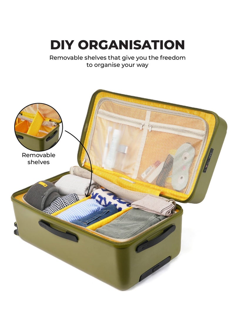 Mokobara The Transit Trunk - Polycarbonate Material | So Matcha Limeray, Green - Image 5