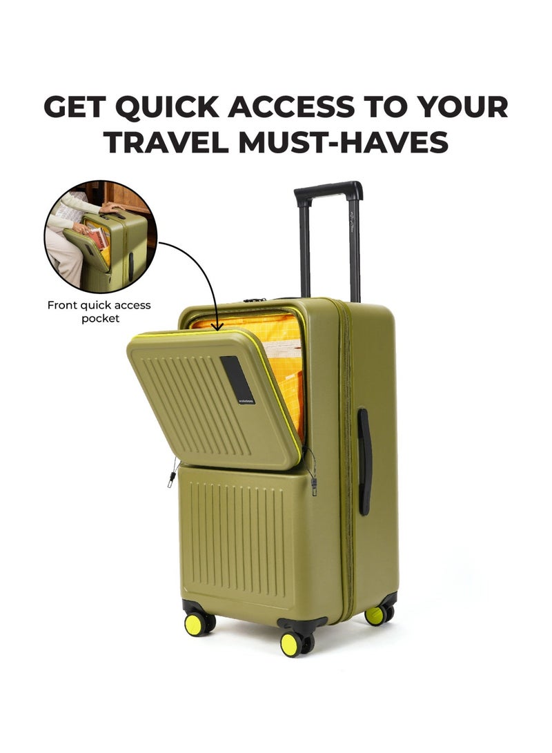 Mokobara The Transit Trunk - Polycarbonate Material | So Matcha Limeray, Green - Image 4
