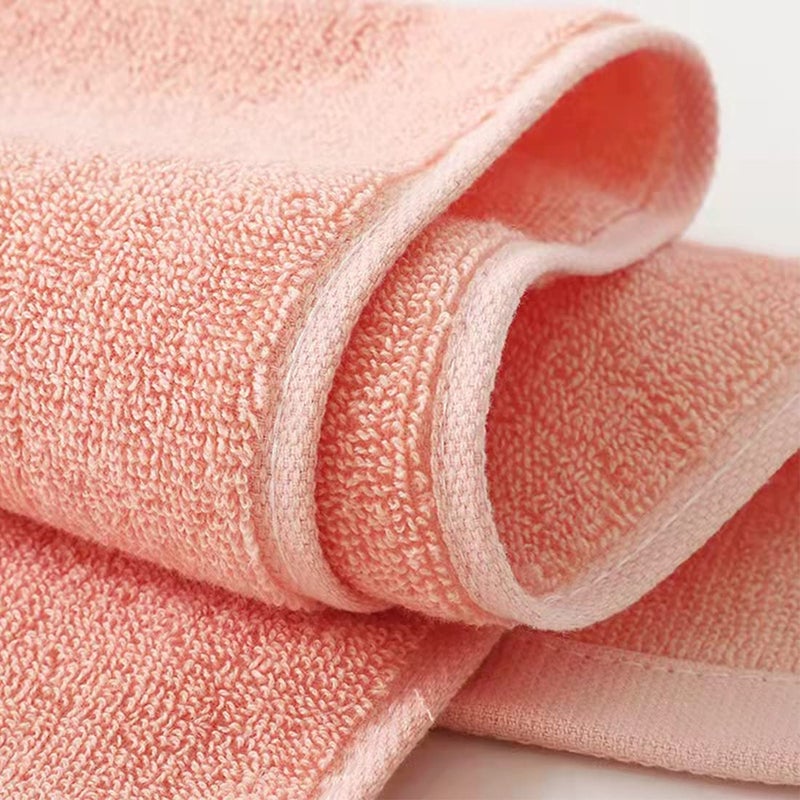 RUIBOLU Hand Towels for Bathroom Set 4 Piece  100% Cotton Bath/ Face Towel Soft Highly Absorbent Towels for Adults and Children for Bathroom Kitchen  14x29 Inch (Pink White Blue Gray) - Image 3