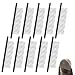 Xosjska 20 Teeth Wig Combs to Secure Wigs 10 PCS Wig Clips Metal Teeth Cloth 20Teeth Wigs Comb Clips for Wigcaps Secure Attachment Hairpiece Making DIY Hair Extension Black - Image 2
