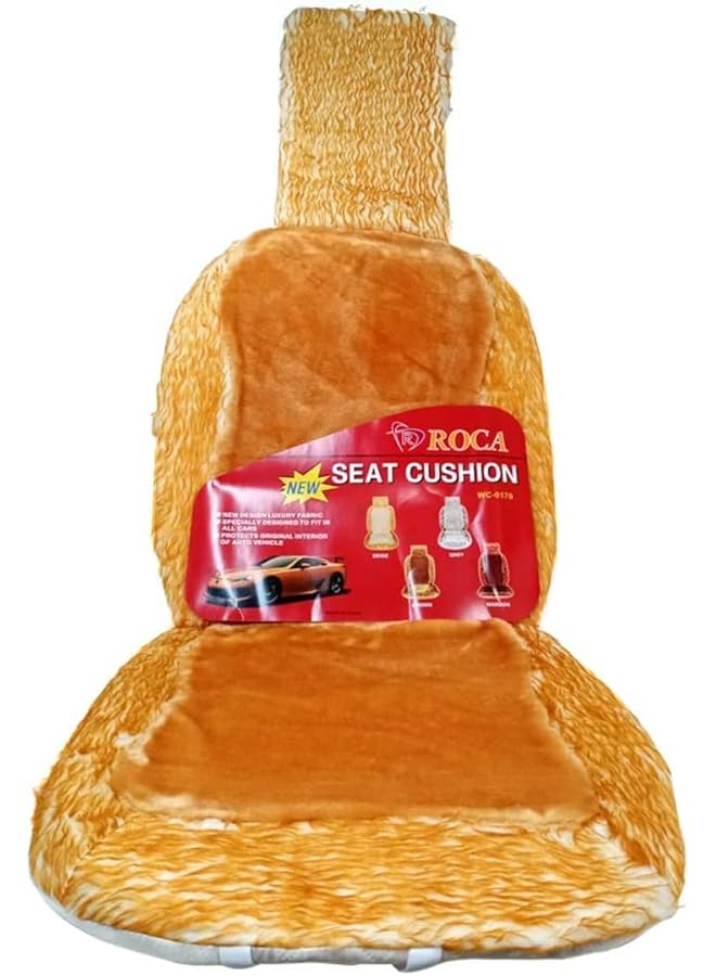روكا وسادة مقعد للسيارة قطعتين - لون بني - Image 3
