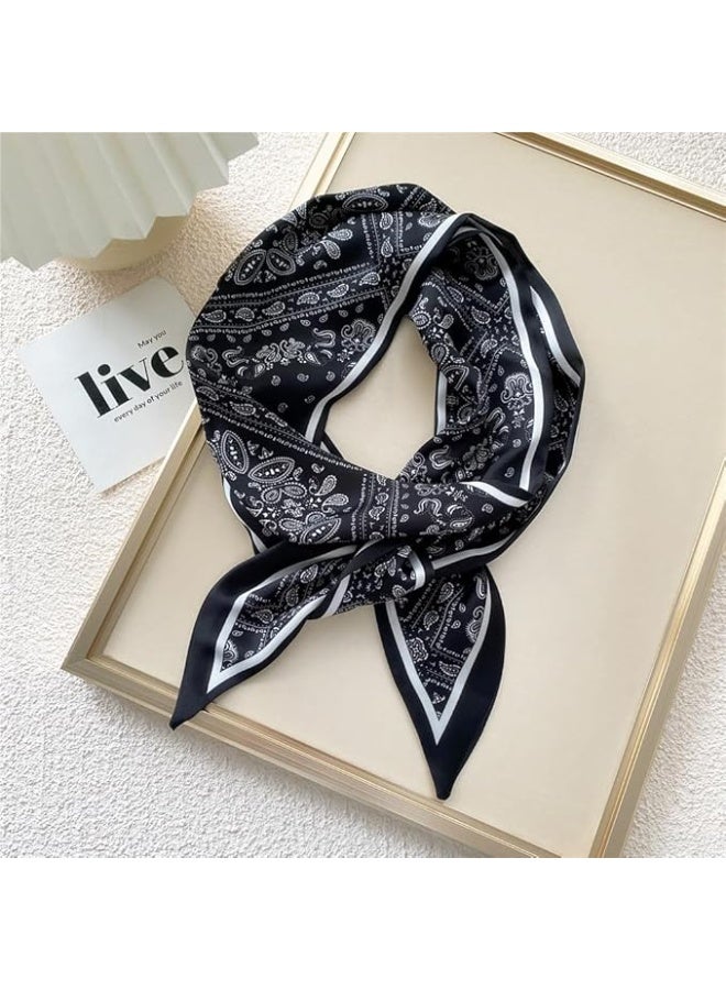Silk Like Scarf for Women Neck Scarf Belt Satin Scarf for Hair Tie Fashion Purse Scarf for Handbag Accessories Charm - Image 5